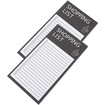 2 Книги Маленький холодильник ежедневник расписания покупок Бумага для планирования Список покупок Блокнот Еженедельные дела