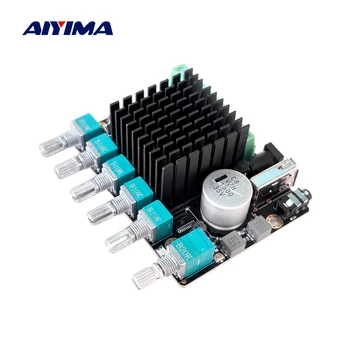 AIYIMA 2.1 Bluetooth Усилитель Мощности TPA3116 Усилитель Сабвуфера С Регулируемой Точкой Разделения Частоты Виртуального Объемного звучания 2x50 Вт + 100 Вт