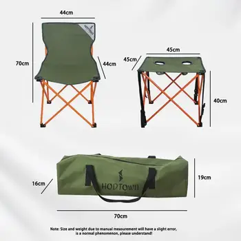Идеальный складной набор для рыбалки на открытом воздухе - портативный столик для пикника в комплекте