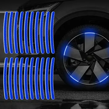 Светоотражающая лента для автомобильных шин, предупреждающие наклейки, несколько цветов наклеек для мотоциклов и персонализированных электромобилей Creativity X3V1