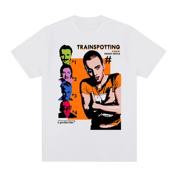 Футболка Trainspotting с винтажным фильмом, популярная британская хлопковая мужская футболка, Новая футболка, женские топы